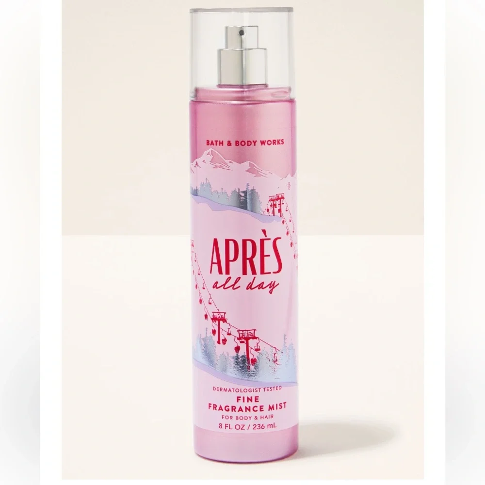 Bath & Body Works Pink Après All Day Body Care Set 3 Piece Full Size